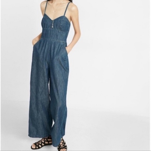 Express Denim Jumpsuit - Picture 3 of 4